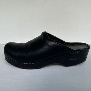 Dansko Left Shoe Only Size 37 Amputee Sonja Backless Clog Black Oiled Stapled